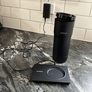Used Black Temperature Controlled Ember Travel Mug - Mug and Charging Base Only